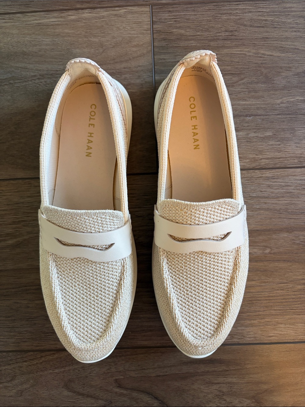 Cole Haan Women's Knit Loafers in Gold -8.5